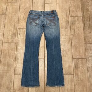 7 For All Mankind Womens Jeans 29 Flynt Wash Bootcut Classic Medium Wash Denim